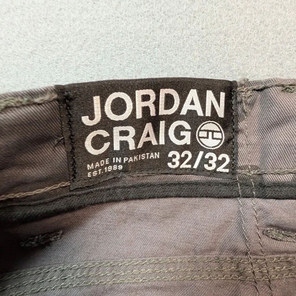 Jordan Craig Cargo Pants Men‎ 32/32 Grey Camo Straight Leg Multi-Pocket